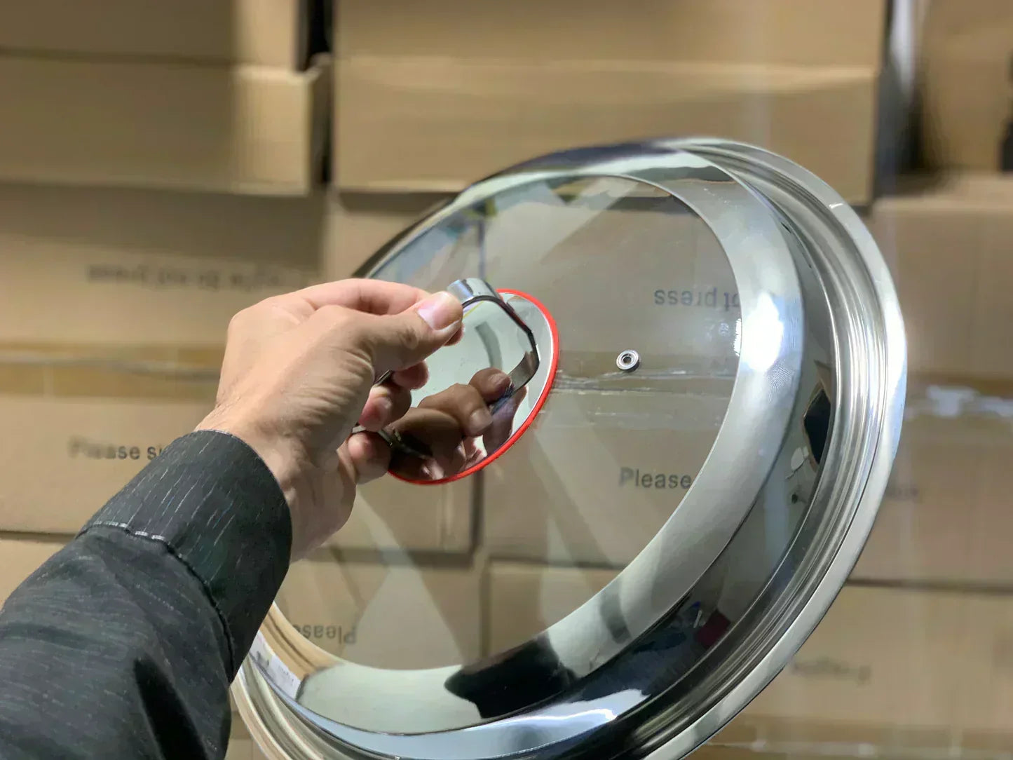Laser Coating Frying Handi with Solid Handles