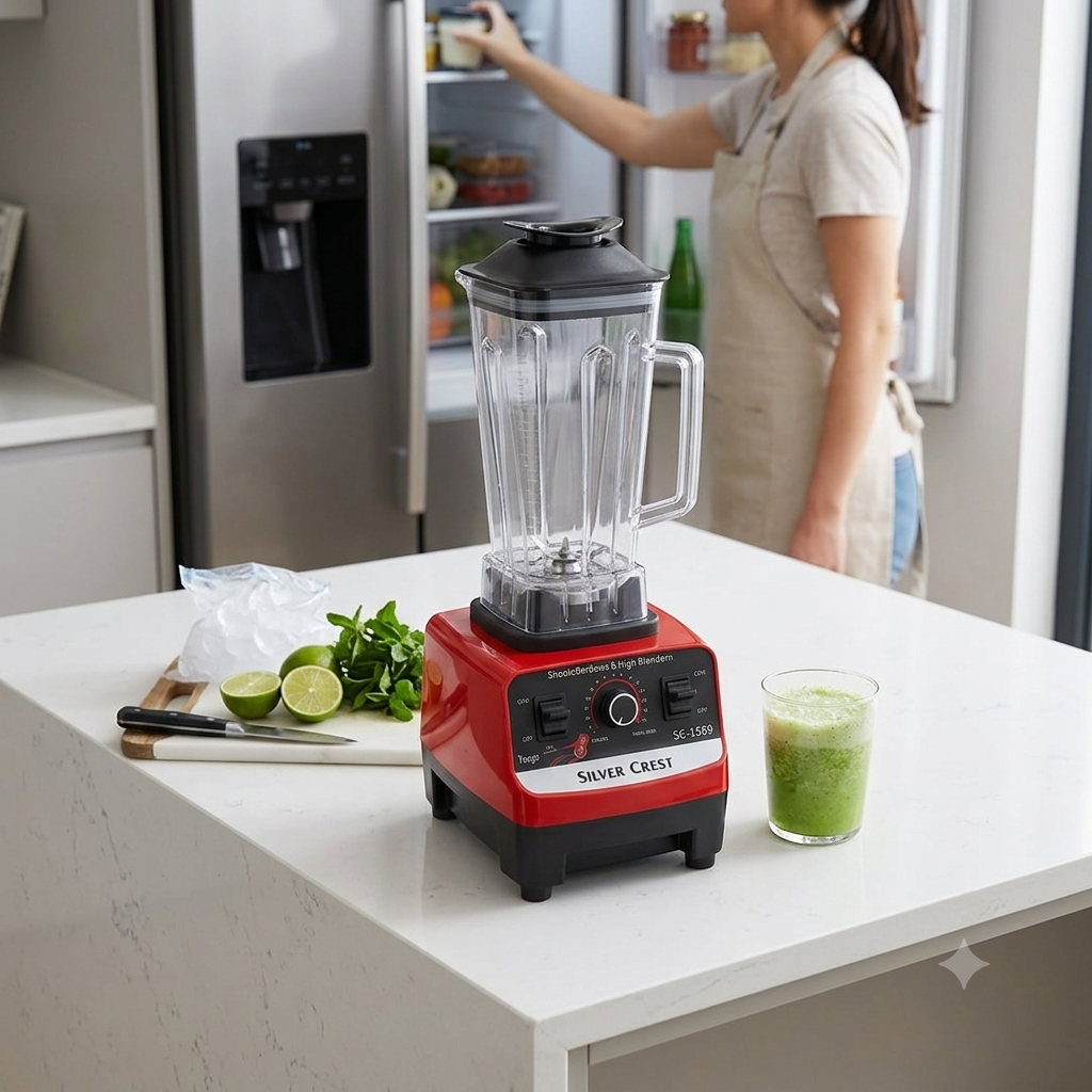Germany Lot Silver Crest 2-in-1 Blender & Grinder 2.5L