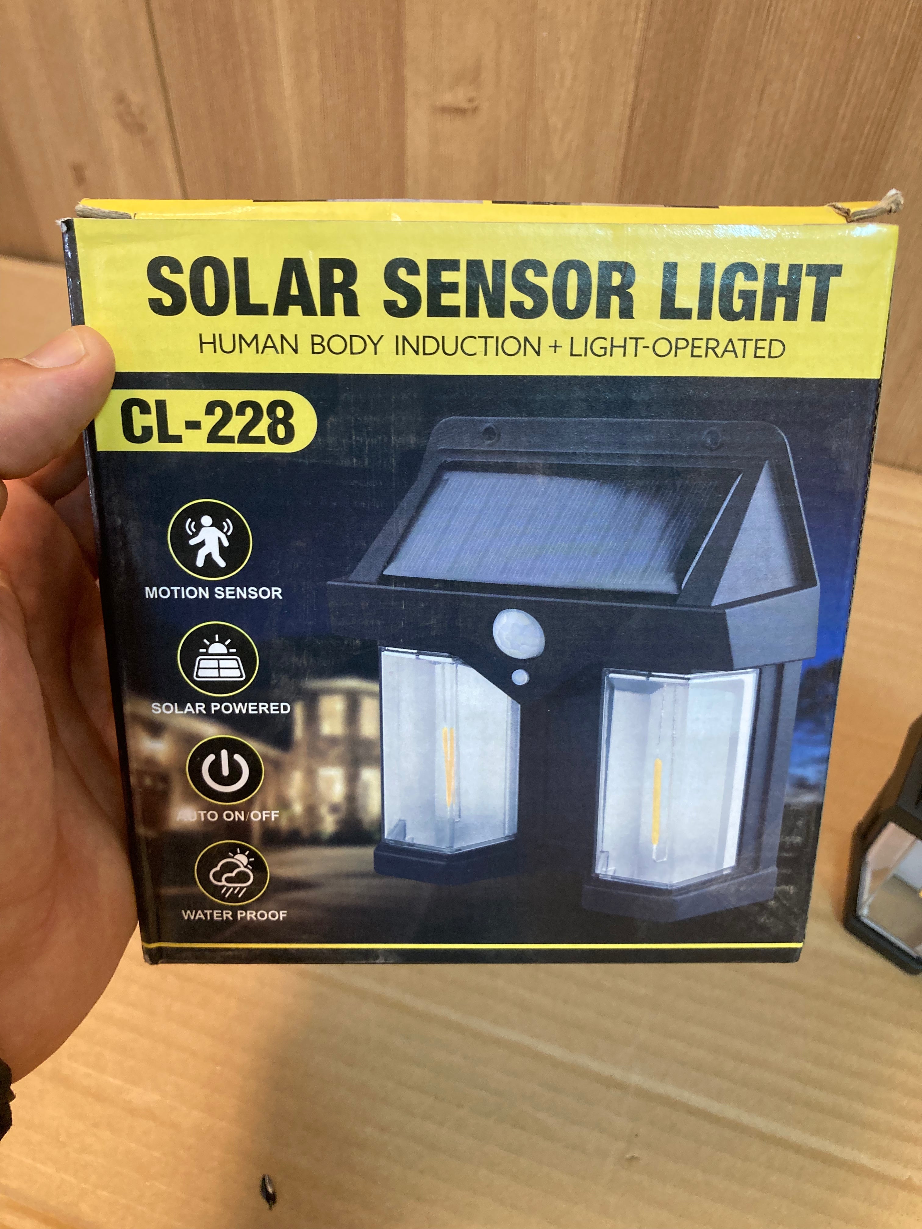 Solar Sensor Wall Lamp – Motion Activated Outdoor LED Light | Waterproof & Energy Saving