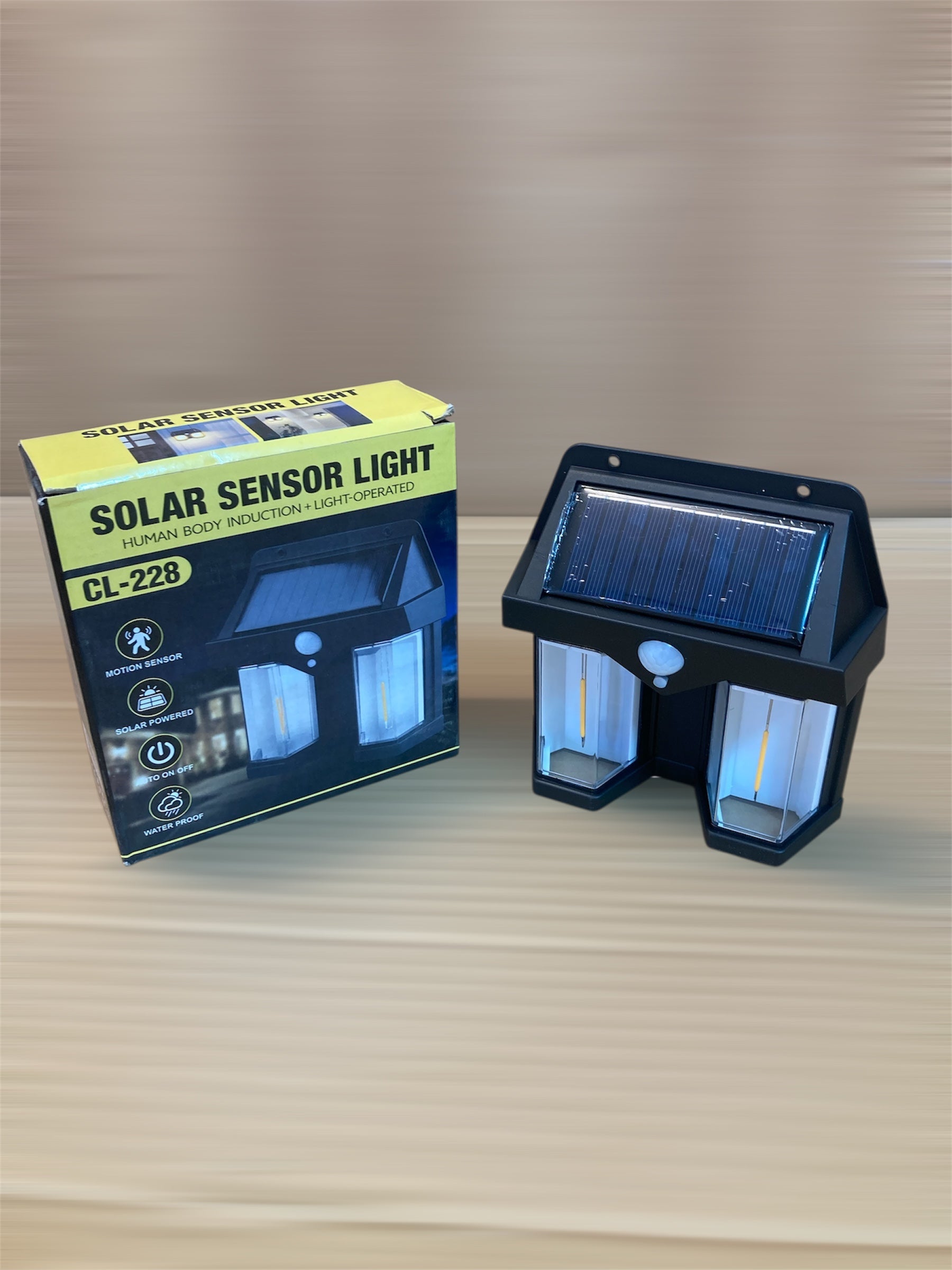 Solar Sensor Wall Lamp – Motion Activated Outdoor LED Light | Waterproof & Energy Saving