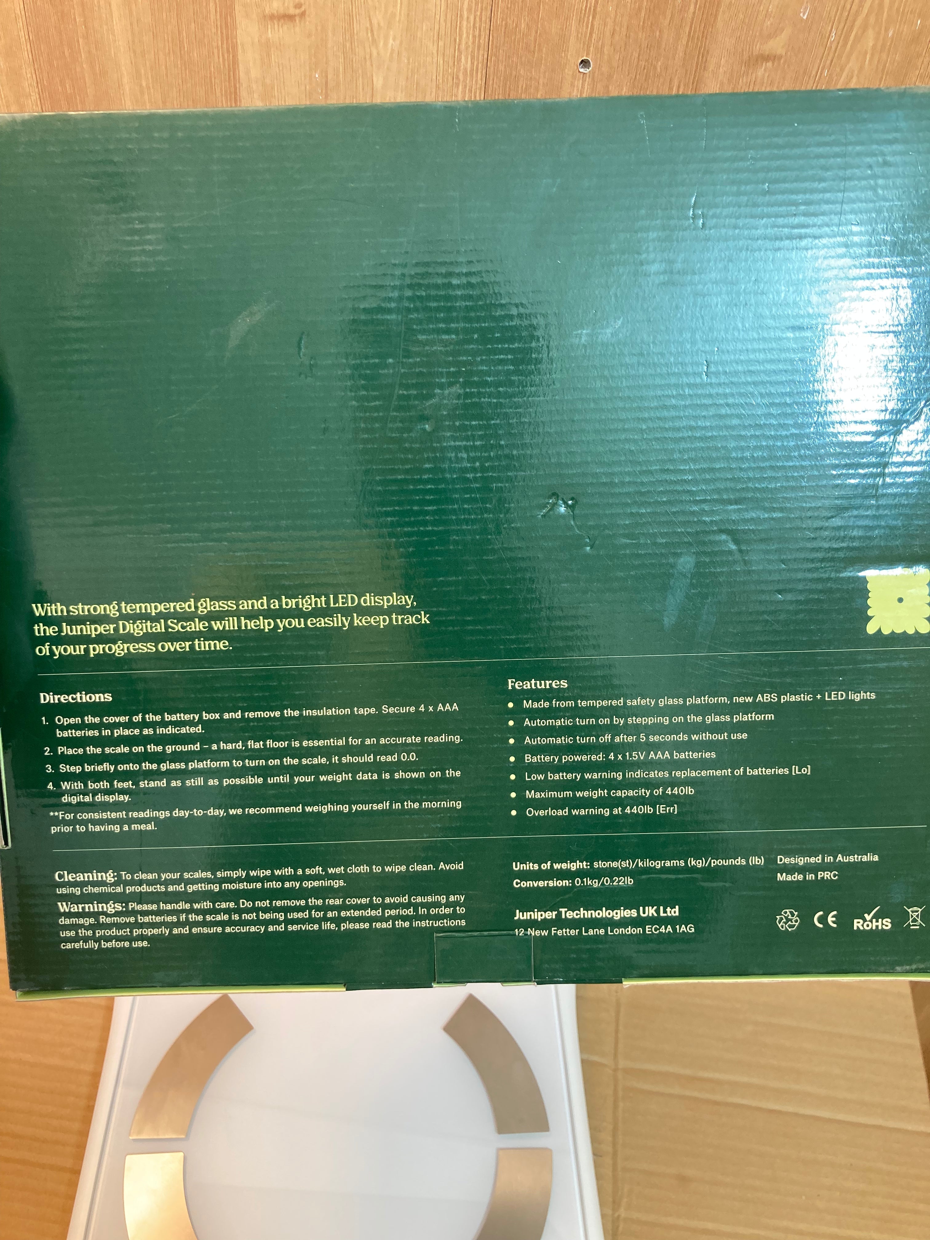 Juniper Digital Scale - Body Weight Scale