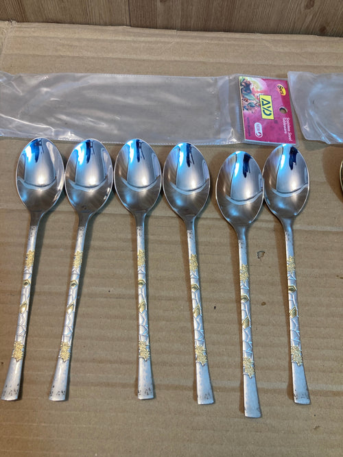 AYD 6PCs Stainless Steel Table Spoon Set