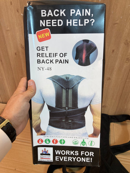 Adjustable Back & Spine Support For Pain Relief | Shoulder & Backbone Support Belt
