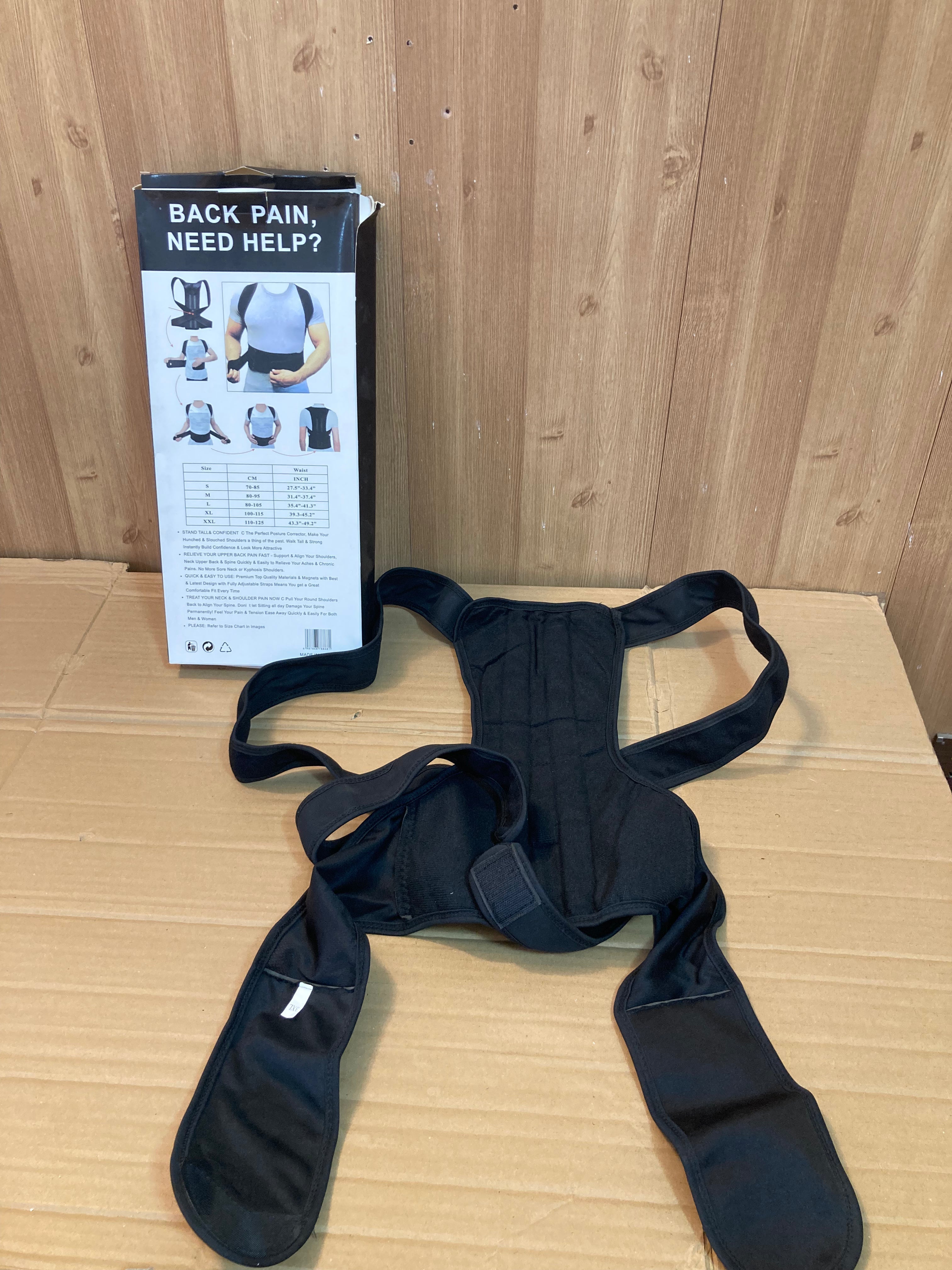 Adjustable Back & Spine Support For Pain Relief | Shoulder & Backbone Support Belt