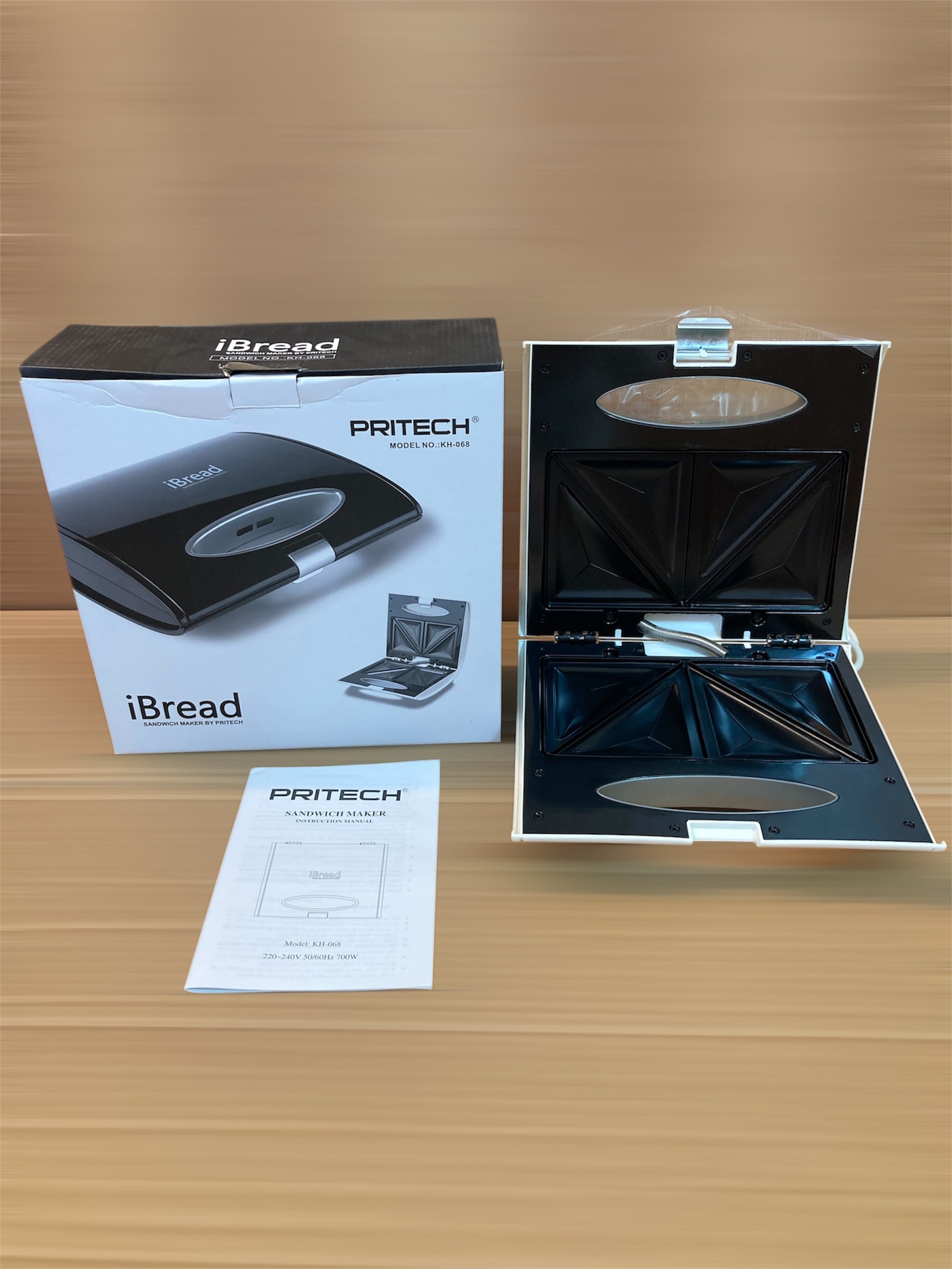Lot Imported Pritech iBread 700W Sandwich Maker KH-068