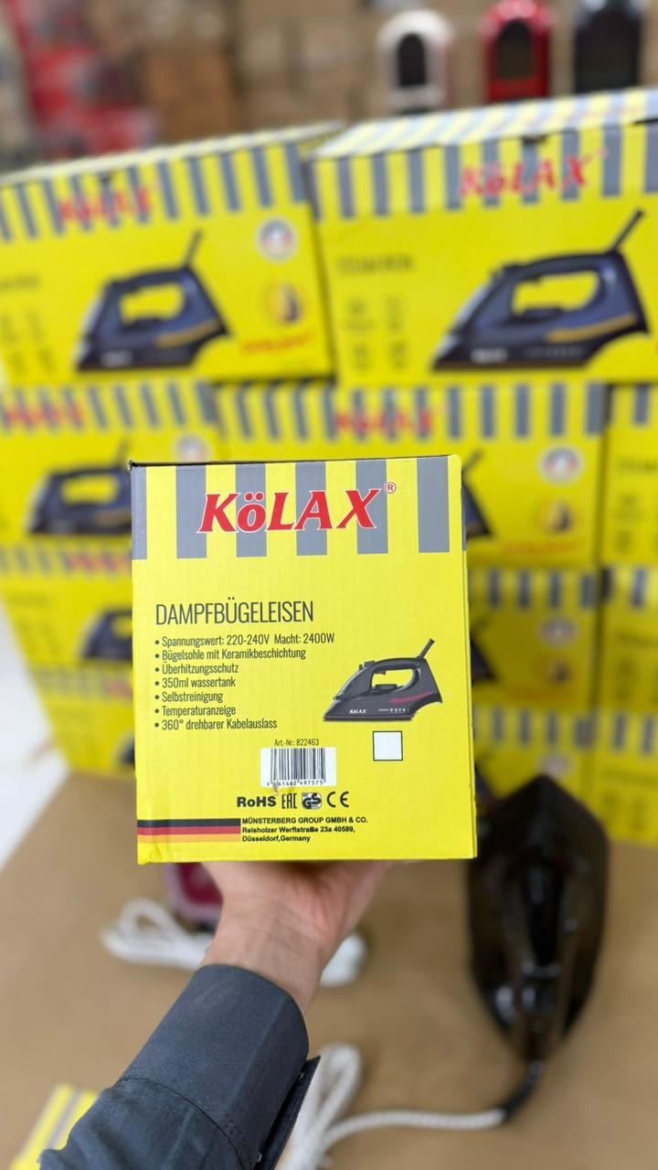 Kolax German-Made Steam Iron: Effortless Wrinkle-Free Clothing"