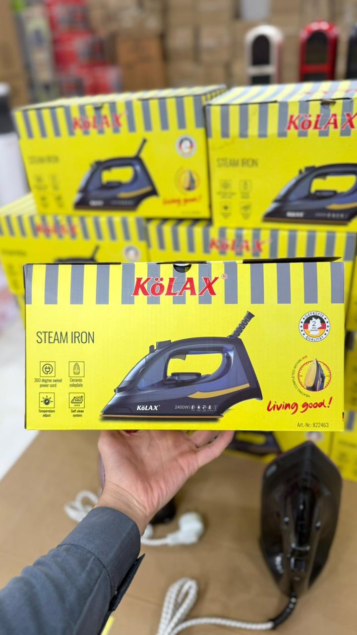 Kolax German-Made Steam Iron: Effortless Wrinkle-Free Clothing"
