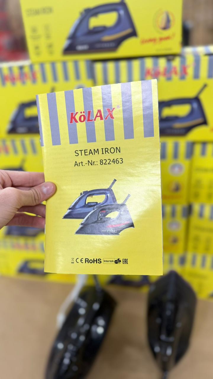 Kolax German-Made Steam Iron: Effortless Wrinkle-Free Clothing"