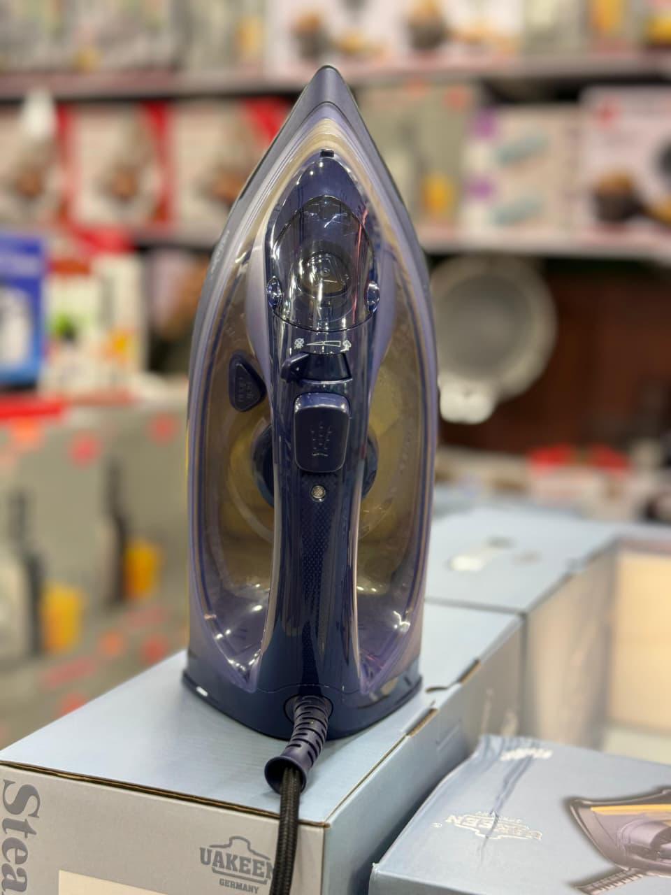 Uakeen 350ml Steam Iron German Lot Ceramic Soleplate