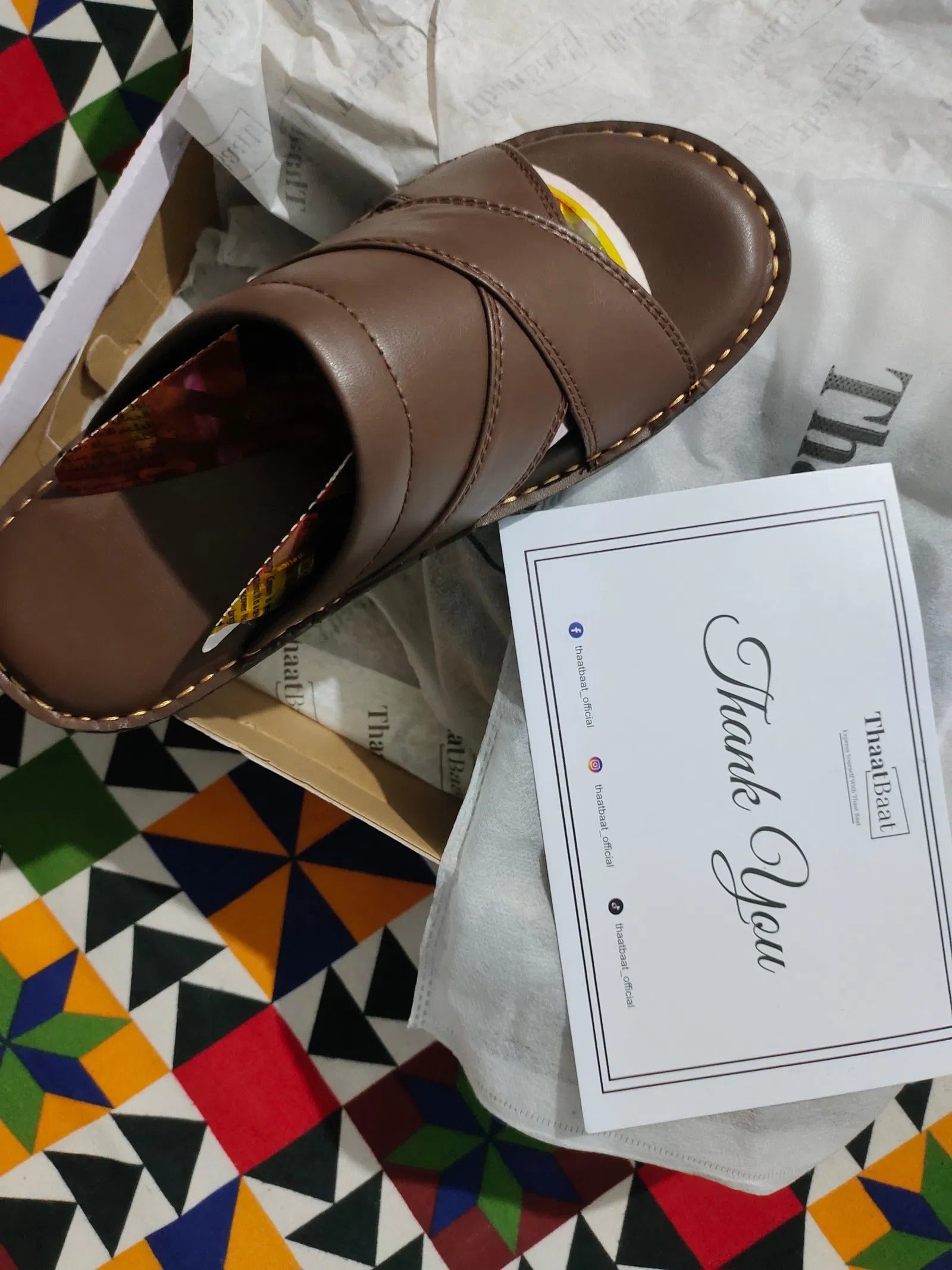 Handmade Leather Slippers (TS-77)