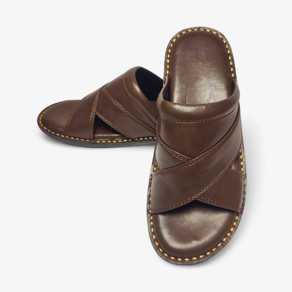 Handmade Leather Slippers (TS-77)