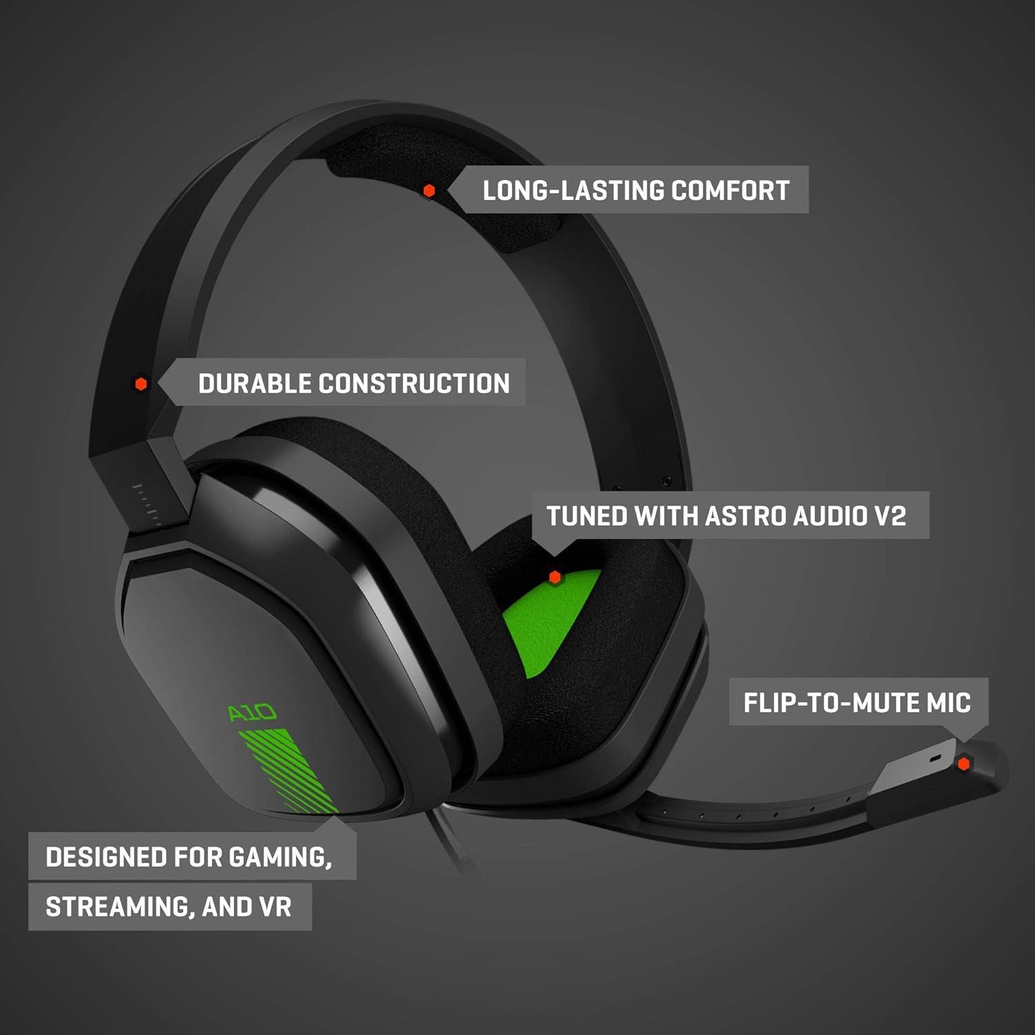 Lot Imported Astro A10 Wired Gaming Headphones