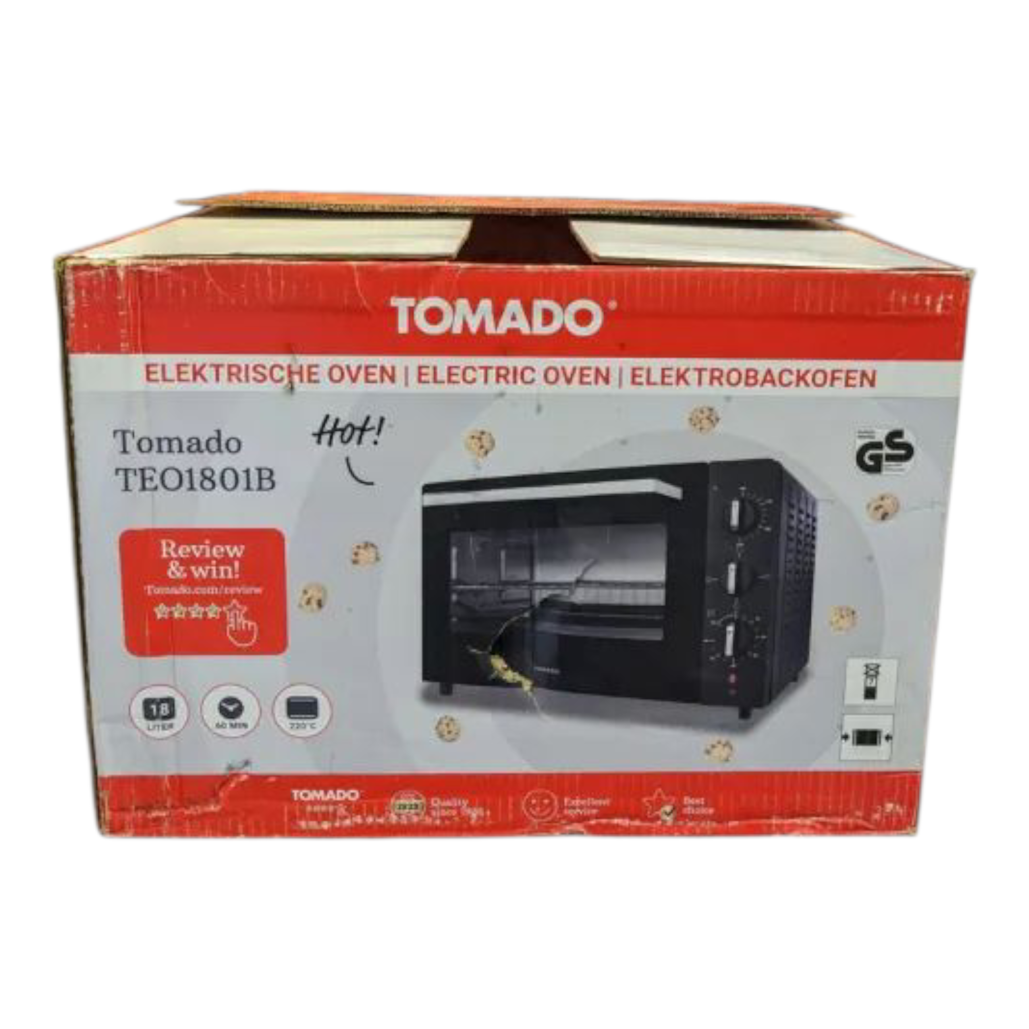 Lot Imported Tomado 18L Electric Oven 1300W